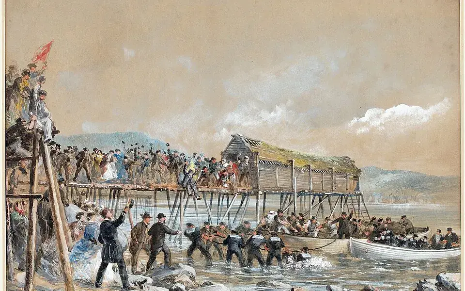 Transatlantic cables turned messages into electrical signals