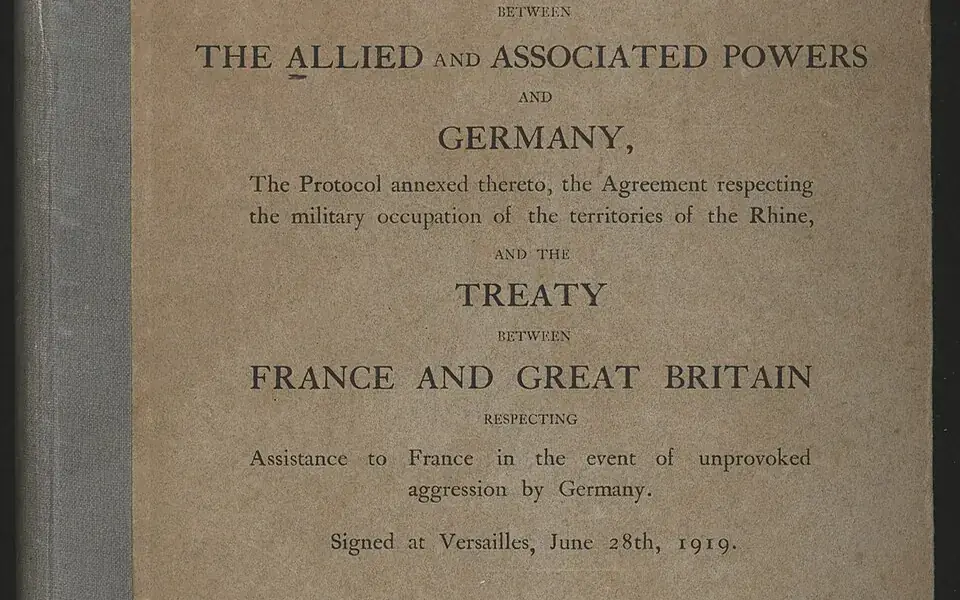 Illustration: Treaty of Versailles