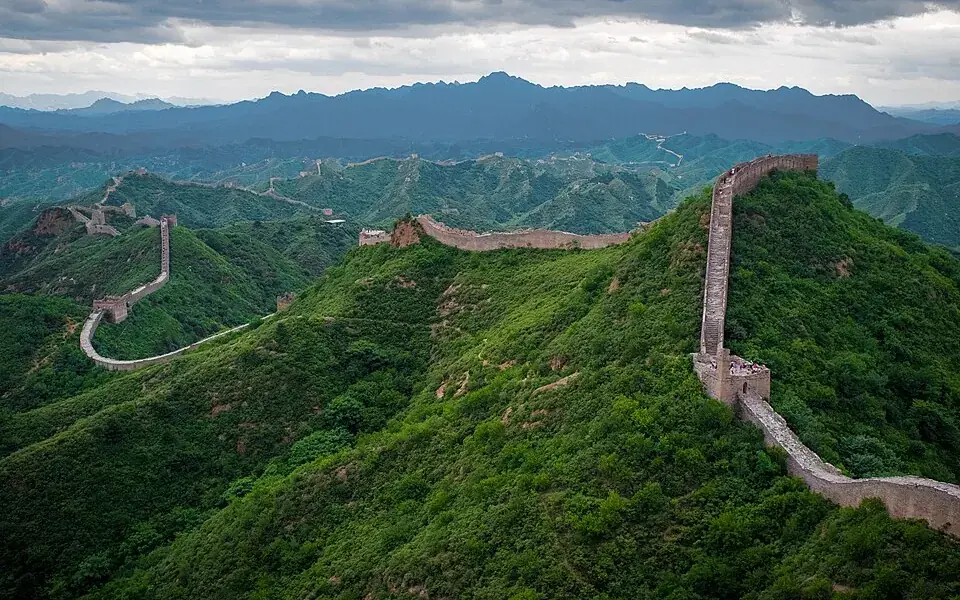 The Great Wall is a defense system built over many periods