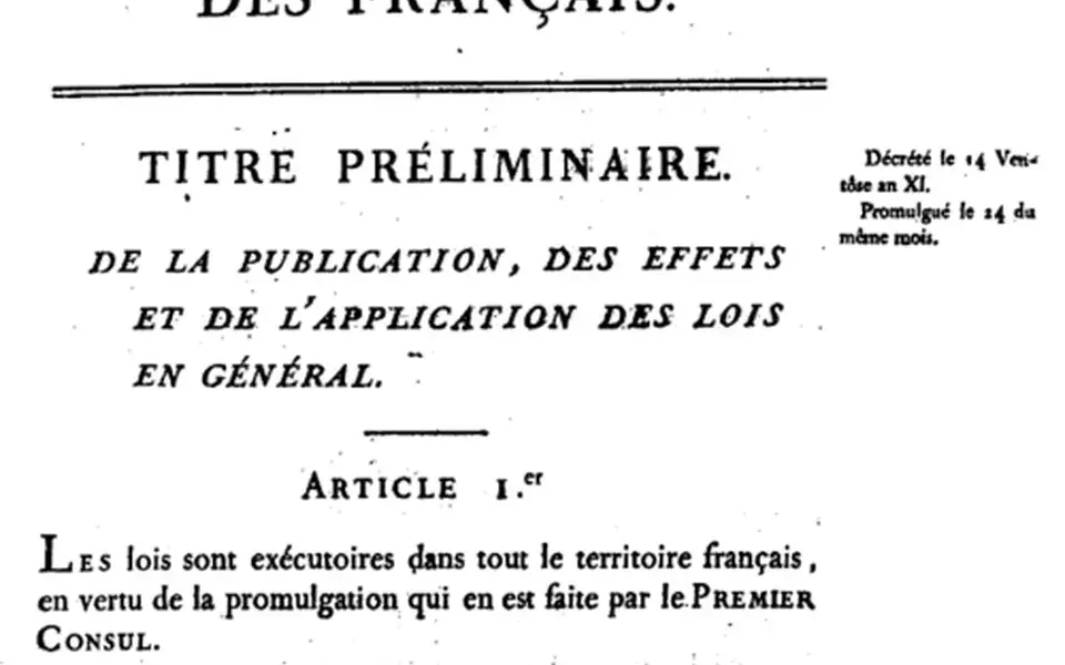 Illustration: French Civil Code