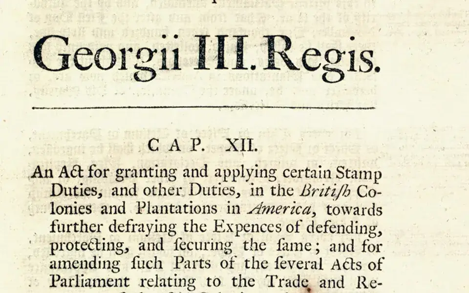 Taxes on printed documents sparked colonial protests