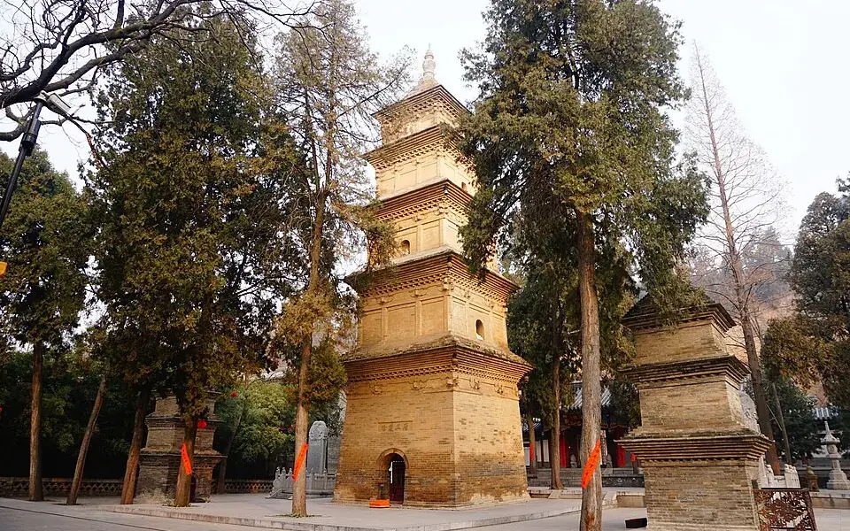 Pagodas at Xingjiao Temple, associated with Xuanzang