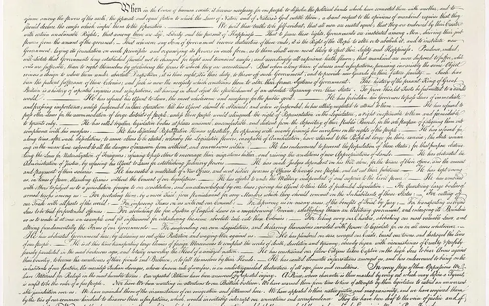 Illustration: United States Declaration of Independence