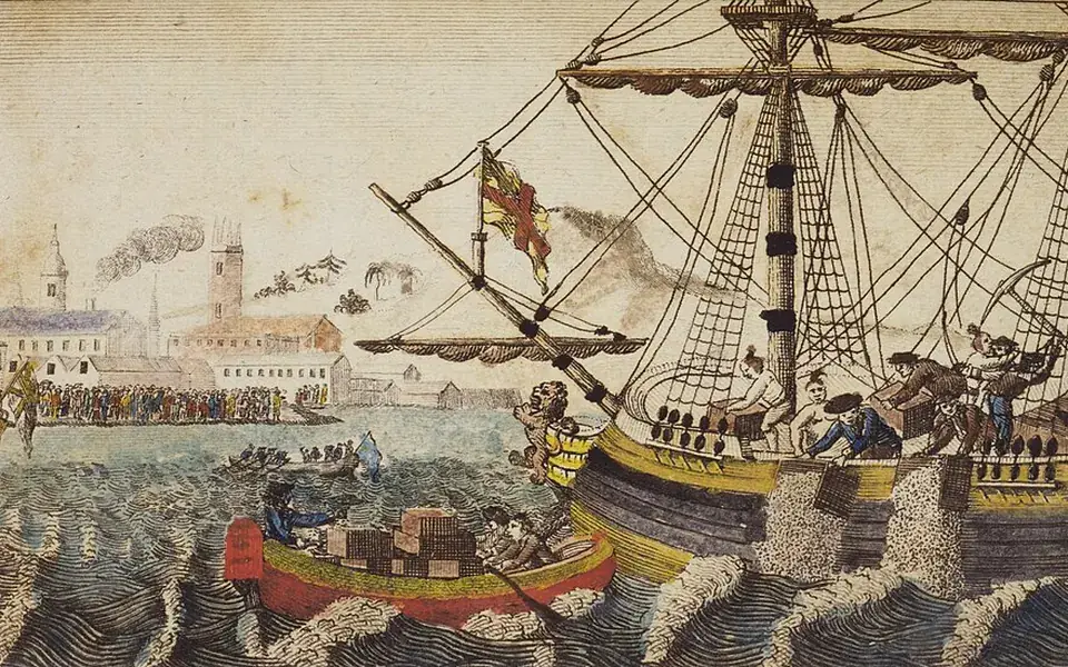 Illustration: Boston Tea Party