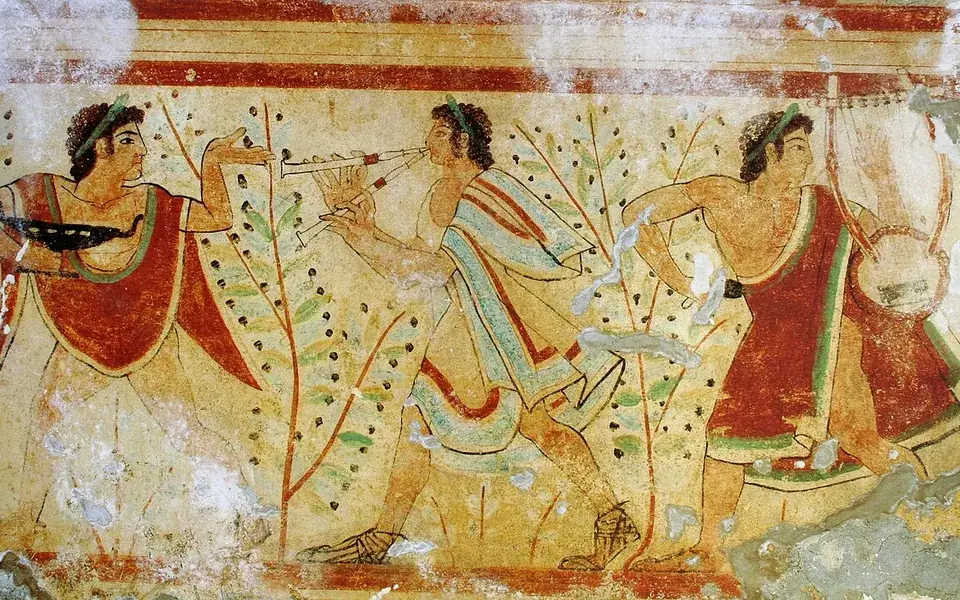 Tomb paintings gave an ancient Italian society a vivid afterlife