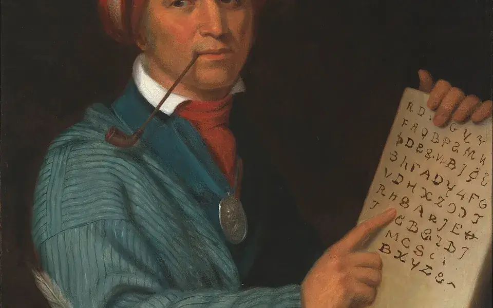 One man created a writing system for the Cherokee language