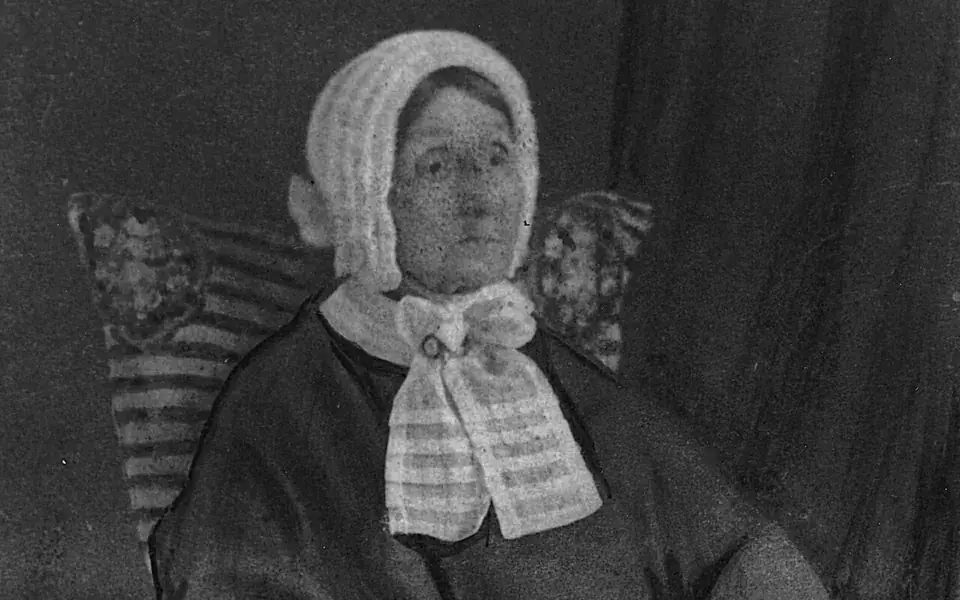 Laura Secord in a photograph dating to about 1865
