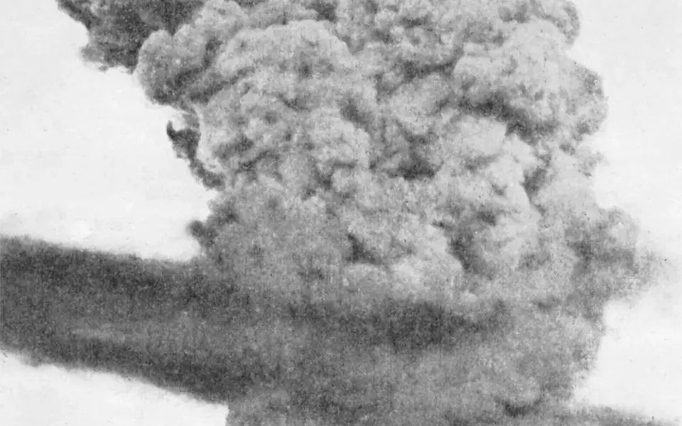 The cloud from the Halifax Explosion in December 1917