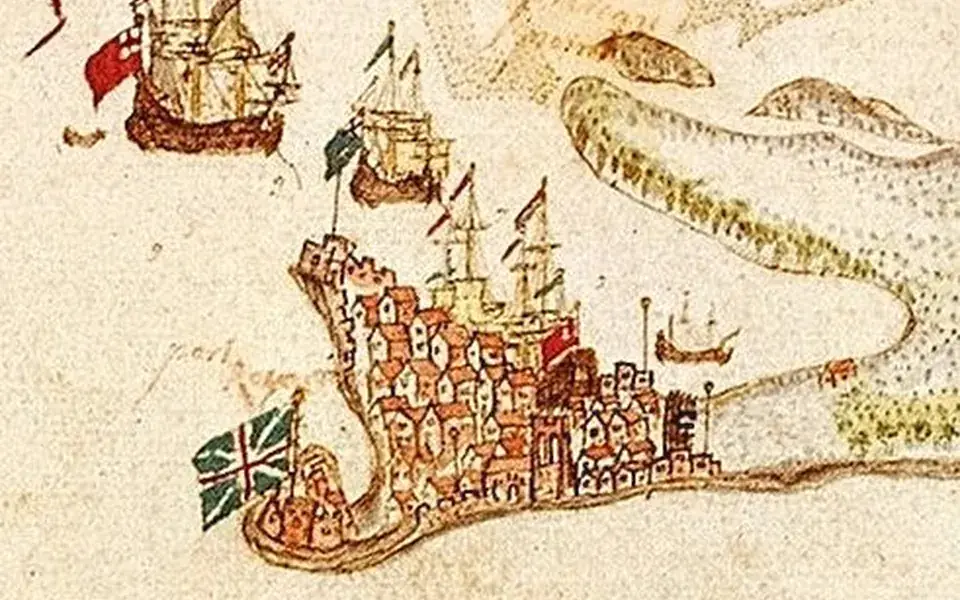 An earthquake swallowed much of a Caribbean trading port
