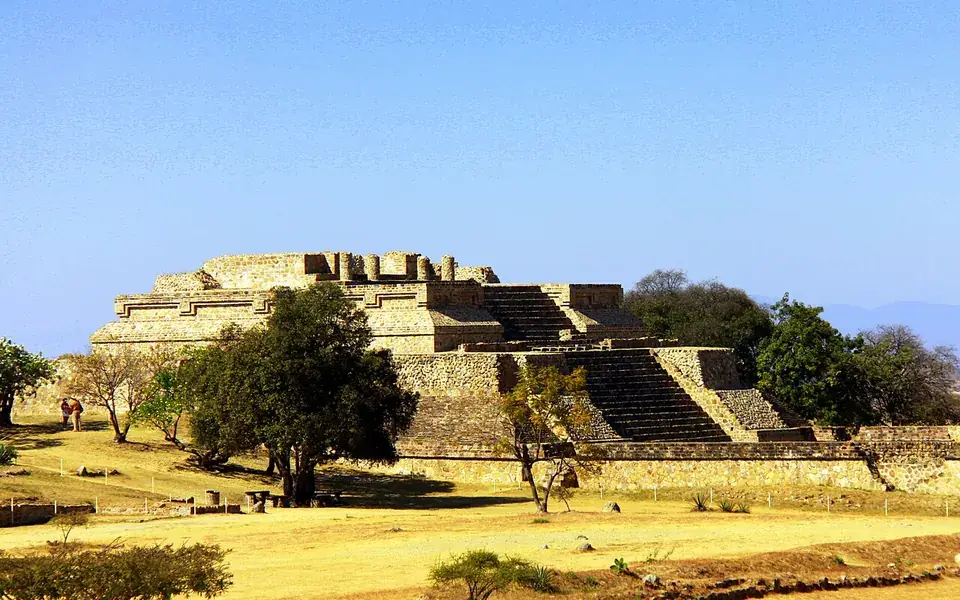 A mountaintop capital organized the valleys below