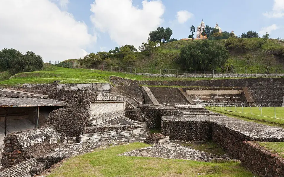 The Great Pyramid of Cholula with the later church above it
