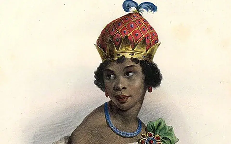 A later European illustration of Queen Nzinga