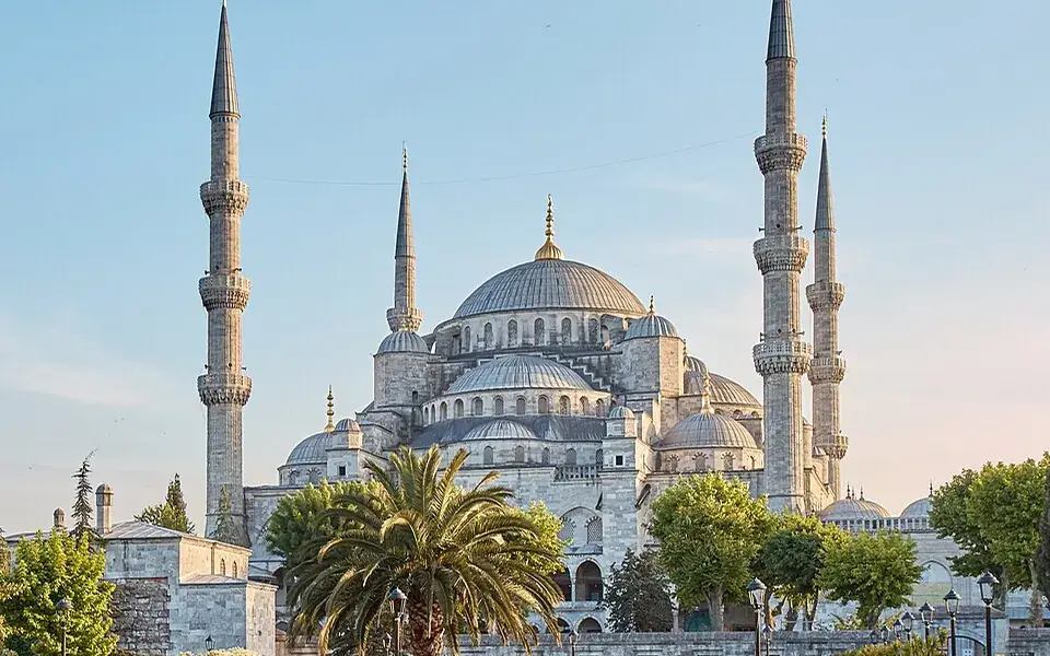 The Sultan Ahmed Mosque and its minarets in Istanbul