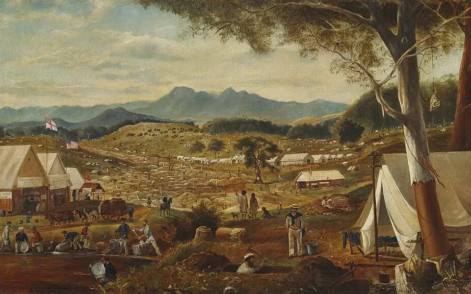 Gold discoveries transformed Australia's population and towns