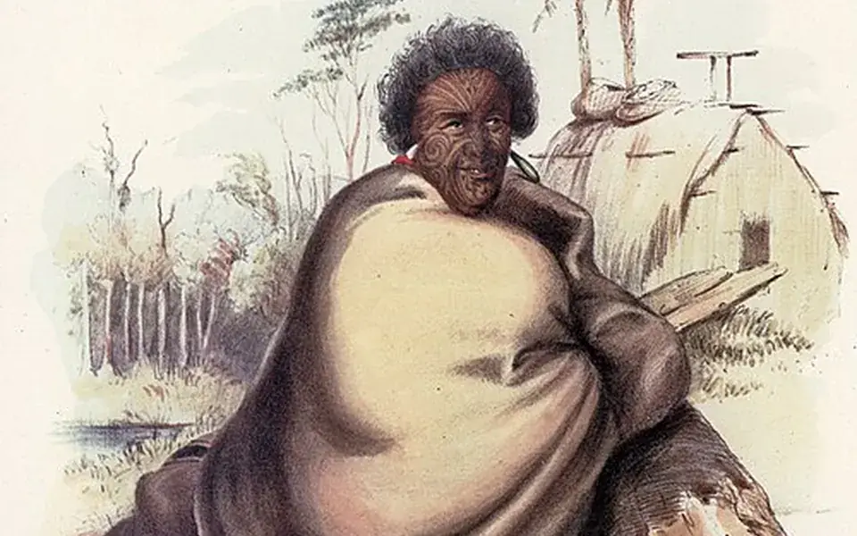 Pōtatau Te Wherowhero portrayed by George French Angas